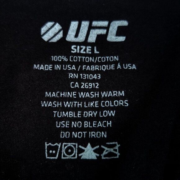 UFC black womens "As Real As It Gets" short sleeve T-shirt - Picture 4 of 4